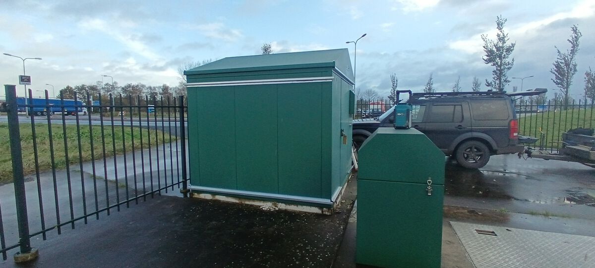 Zijaanzicht pompgemaal